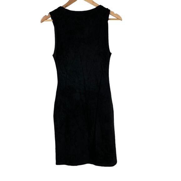 Theory NWT Micro Velvet Sleeveless Mini Dress Black Size P / XS Sheath V-Neck - Picture 5 of 12